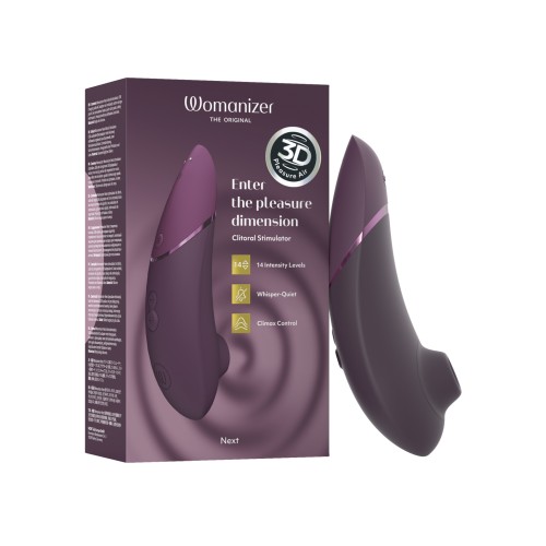 Womanizer Next 3D Climax Control Pleasure Air - Dark Purple