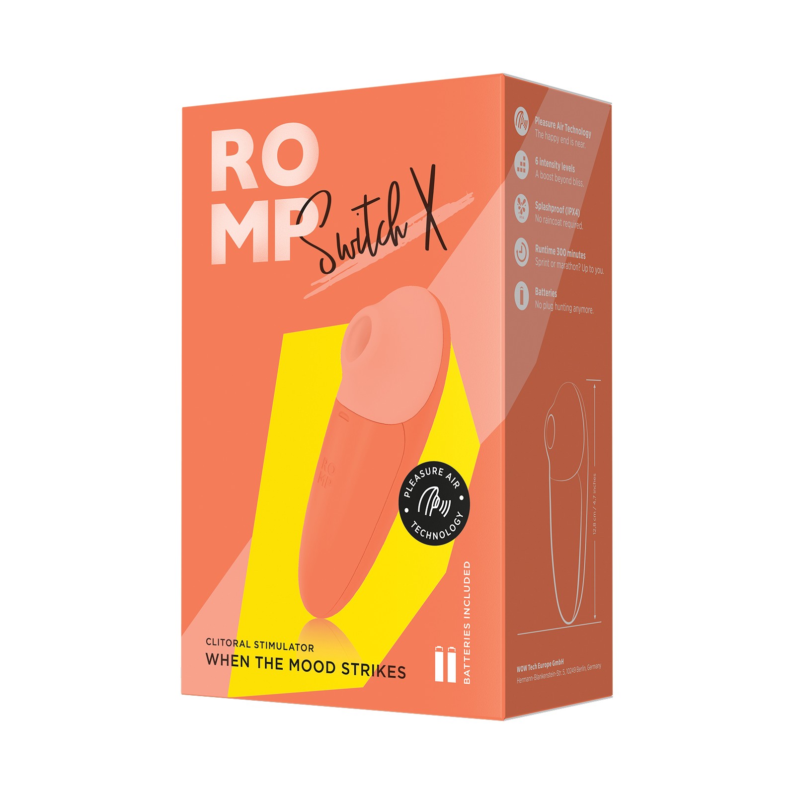 ROMP Switch X Clitoral Vibrator Orange