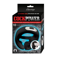 Anillo Vibrante Cockpower Scrotum Hugger - Negro