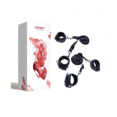 Kinky Play Box Luxury Bondage Kit Black