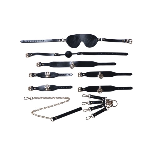 Kinky Play Box 5 Piece BDSM Kit - Black