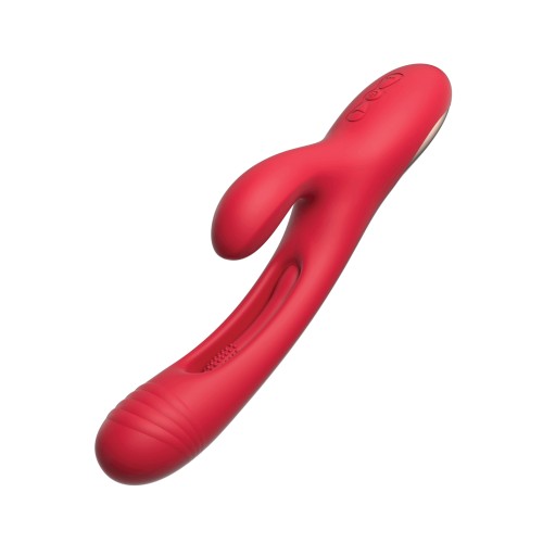 Bora G-Spot Tapping Rabbit Vibrator Red