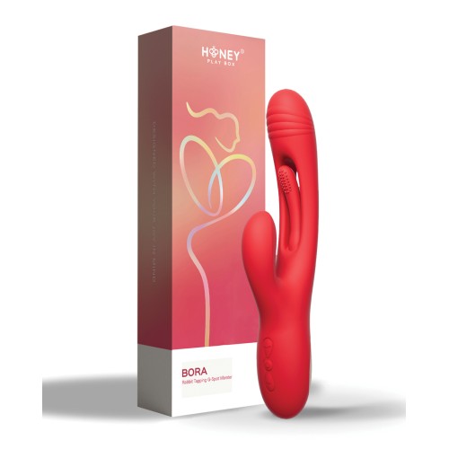 Bora G-Spot Tapping Rabbit Vibrator Red