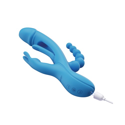 Trilux Kinky Finger Rabbit Vibrator with Anal Beads