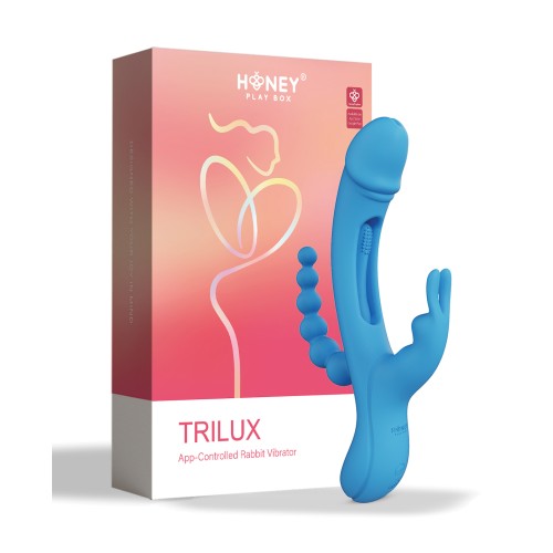 Trilux Kinky Finger Rabbit Vibrator with Anal Beads