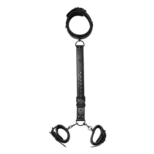 Kinky Play Box Locking Harness Restraints - Black