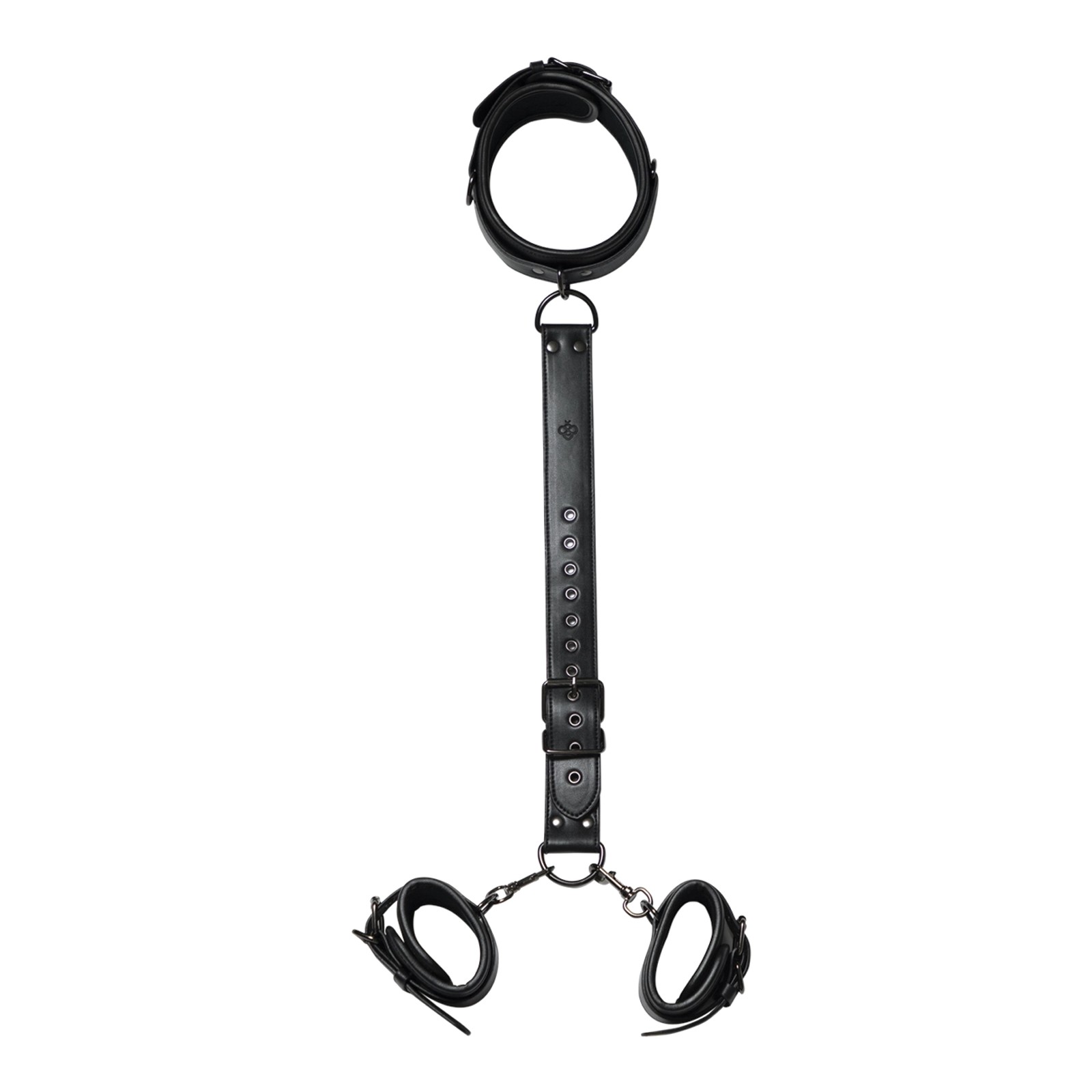 Kinky Play Box Locking Harness Restraints - Black