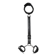 Kinky Play Box Locking Harness Restraints - Black