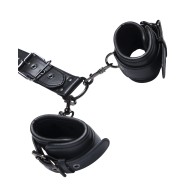 Kinky Play Box Locking Harness Restraints - Black