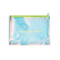 Born to Shine Pouch in Acid Yellow