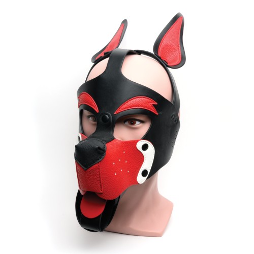 665 Playful Pup Hood Black Red White O/S - Fetish Fun