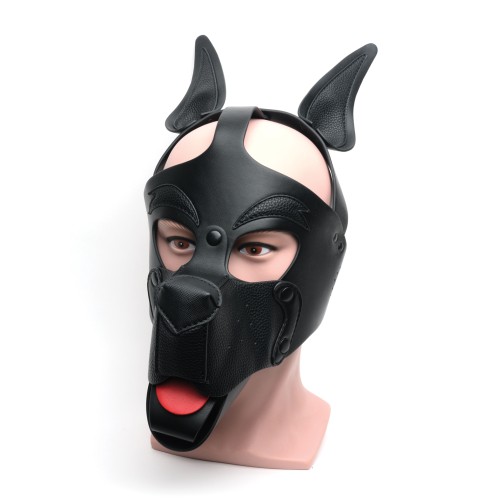 665 Playful Pup Hood Black