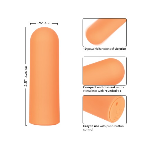 Turbo Buzz Rounded Mini Bullet Stimulator - Orange