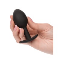 Weighted Silicone Anal Plug Black