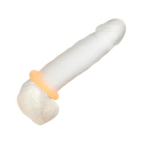 Alpha Liquid Silicone Glow in the Dark Cock Ring - Medium