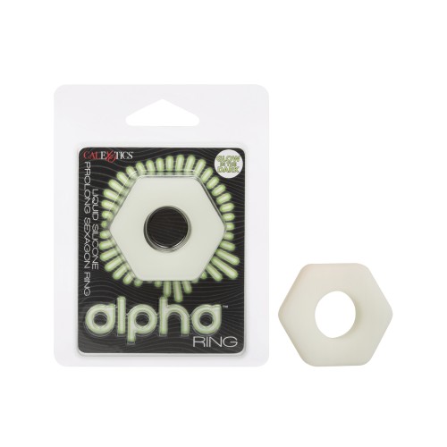 Alpha Liquid Silicone Prolong Sexagon Ring for Enhanced Pleasure