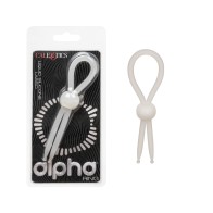 Alpha Liquid Silicone Lasso Cock Ring - Comfort and Control