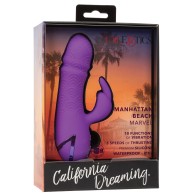 California Dreaming Manhattan Beach Marvel Dual Stimulation Vibe - Purple