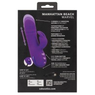 California Dreaming Manhattan Beach Marvel Dual Stimulation Vibe - Purple