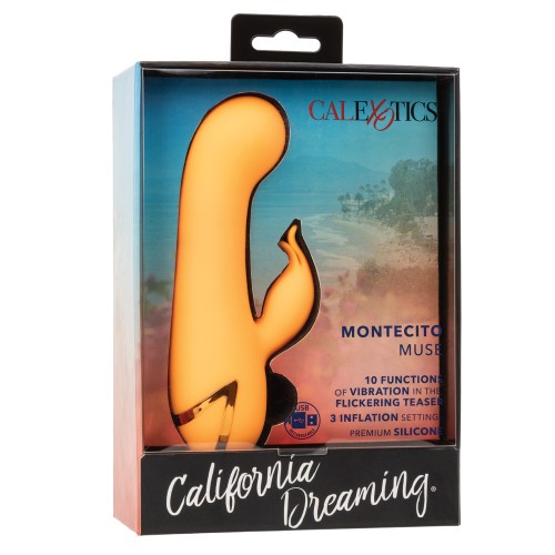 California Dreaming Montecito Muse Vibrador de Doble Estímulo - Naranja