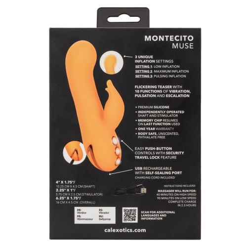 California Dreaming Montecito Muse Vibrador de Doble Estímulo - Naranja