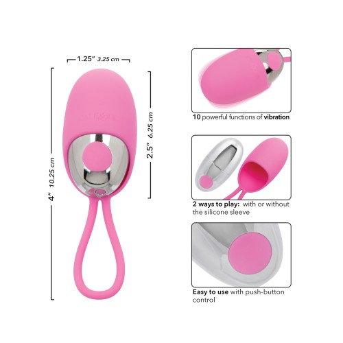 Turbo Buzz Bullet Stimulator w/ Removable Sleeve Pink