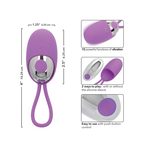 Turbo Buzz Bullet Vibrator with Removable Silicone Sleeve