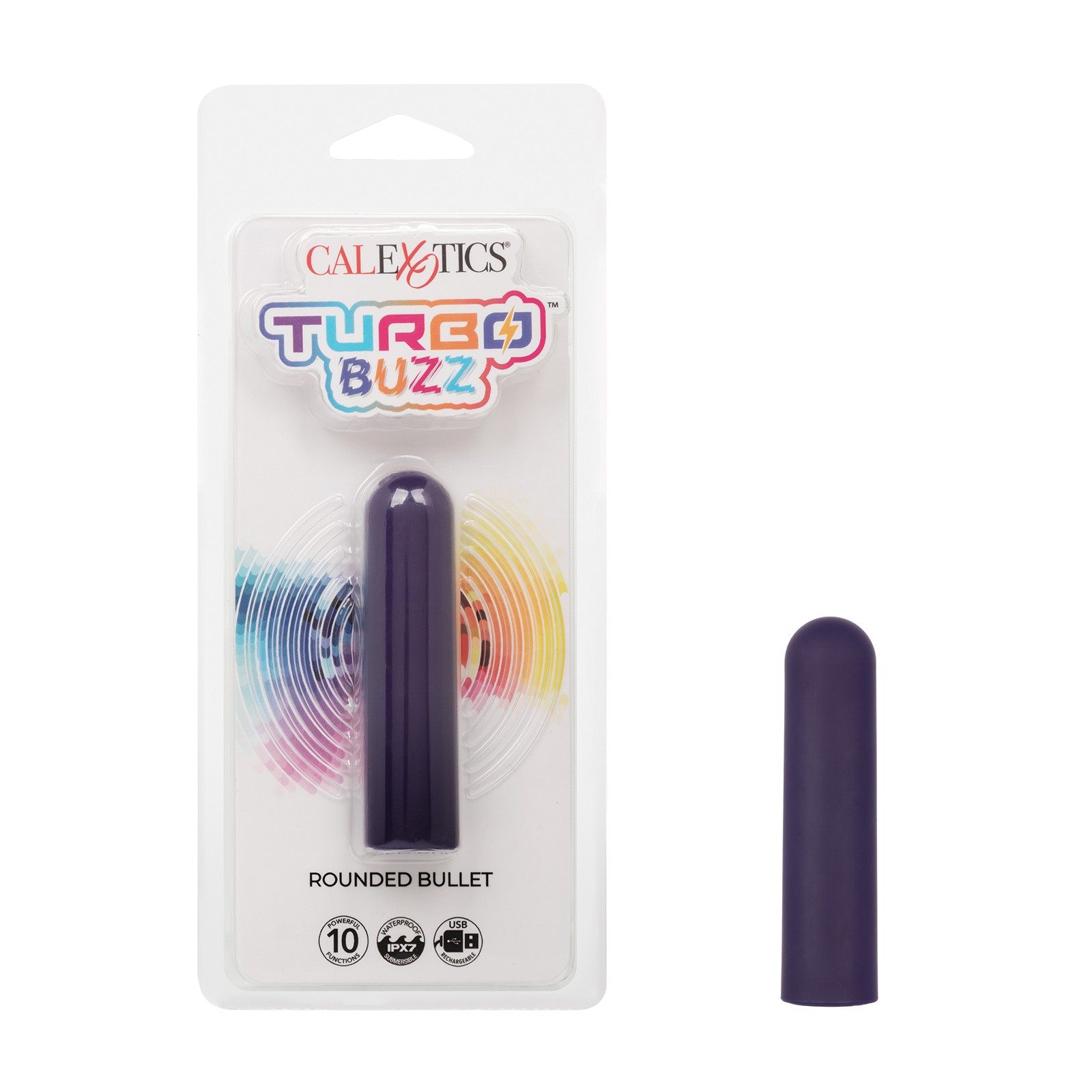 Turbo Buzz Rounded Bullet Stimulator Purple