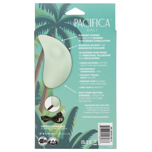 Pacifica Bali Estimulador Curvado Elegante para Placer Único