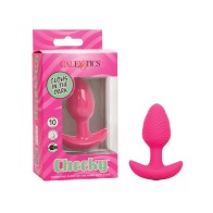 Cheeky Glow in the Dark Butt Plug Pink