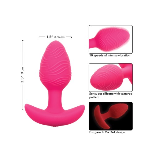 Cheeky Glow in the Dark Butt Plug Pink