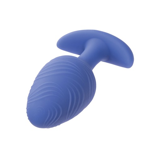 Cheeky Glow in the Dark Vibrating Butt Plug Large Blue for Intense Pleasure