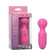 Vibrador Recargable First Time Masajeador Rosa