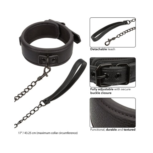 Nocturnal Collection Collar Leash Black