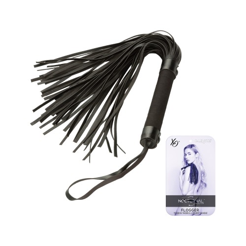 Nocturnal Collection Flogger - Black for Sensory Play