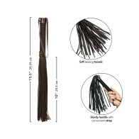 Nocturnal Collection Flogger - Black for Sensory Play