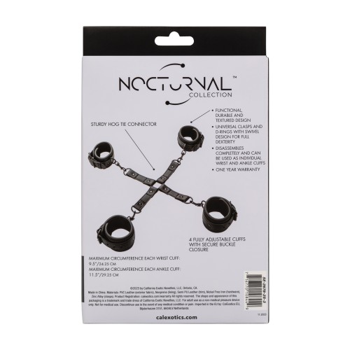 Nocturnal Collection Adjustable Hog Tie in Black