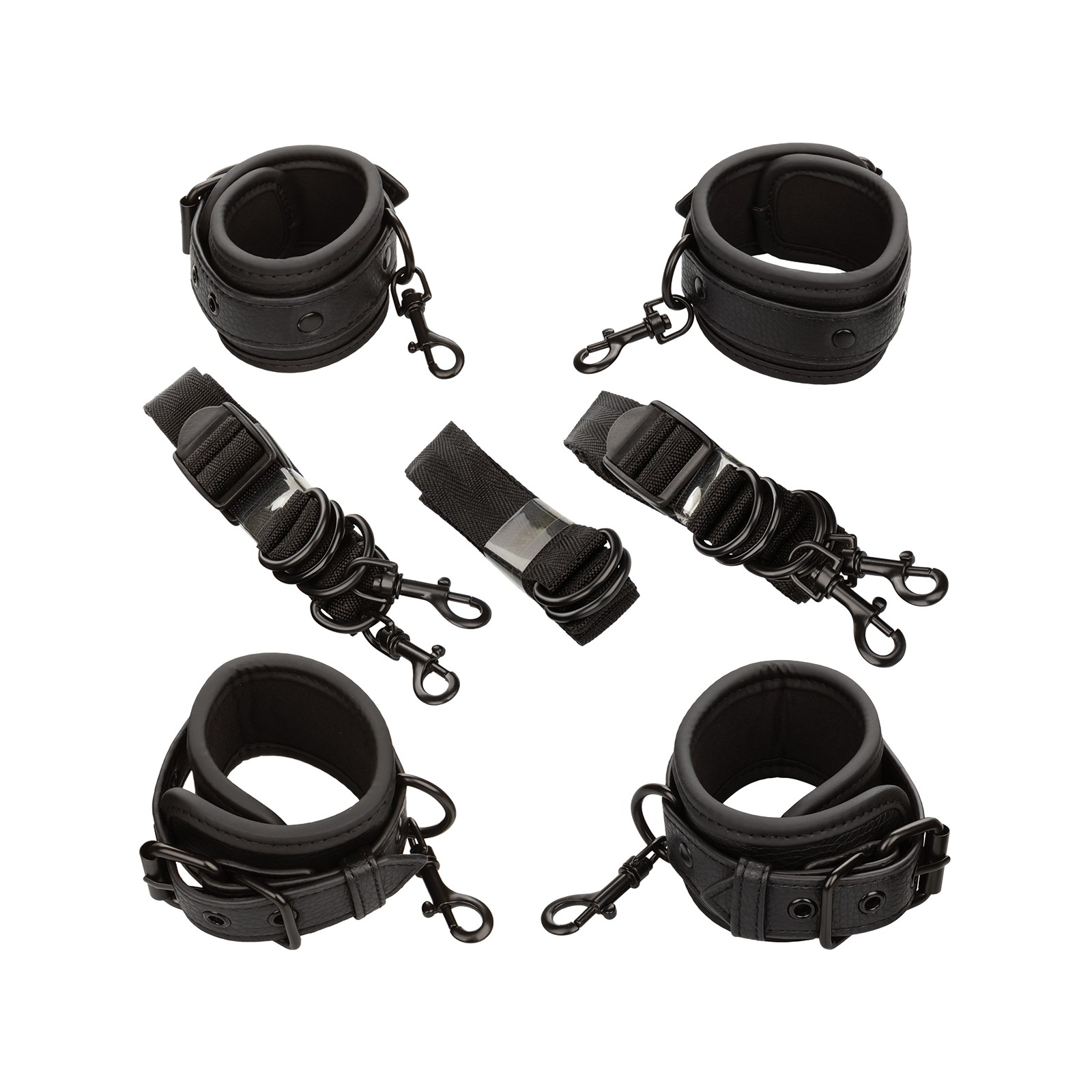 Nocturnal Collection Adjustable Bed Restraints Black