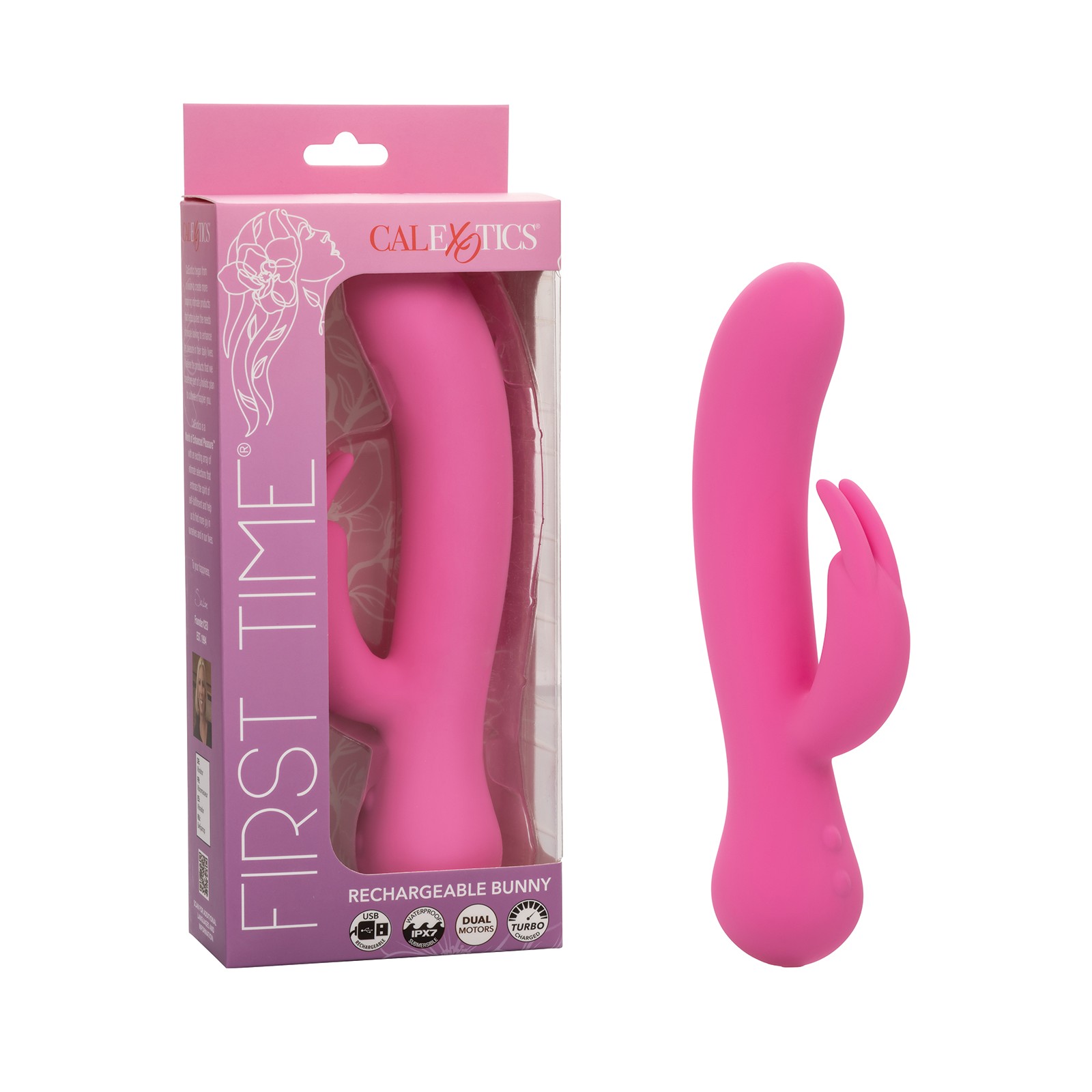 Vibrador Conejo Recargable First Time Rosa