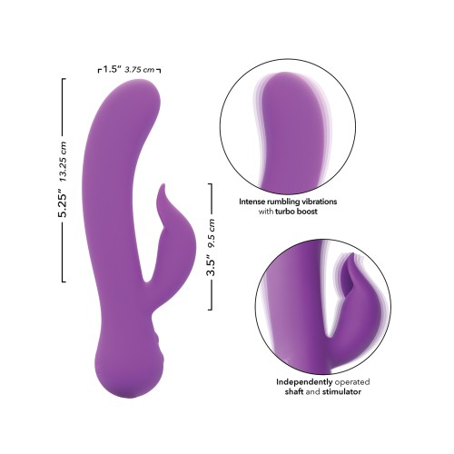 First Time Rechargeable Pleaser Vibrator - Purple