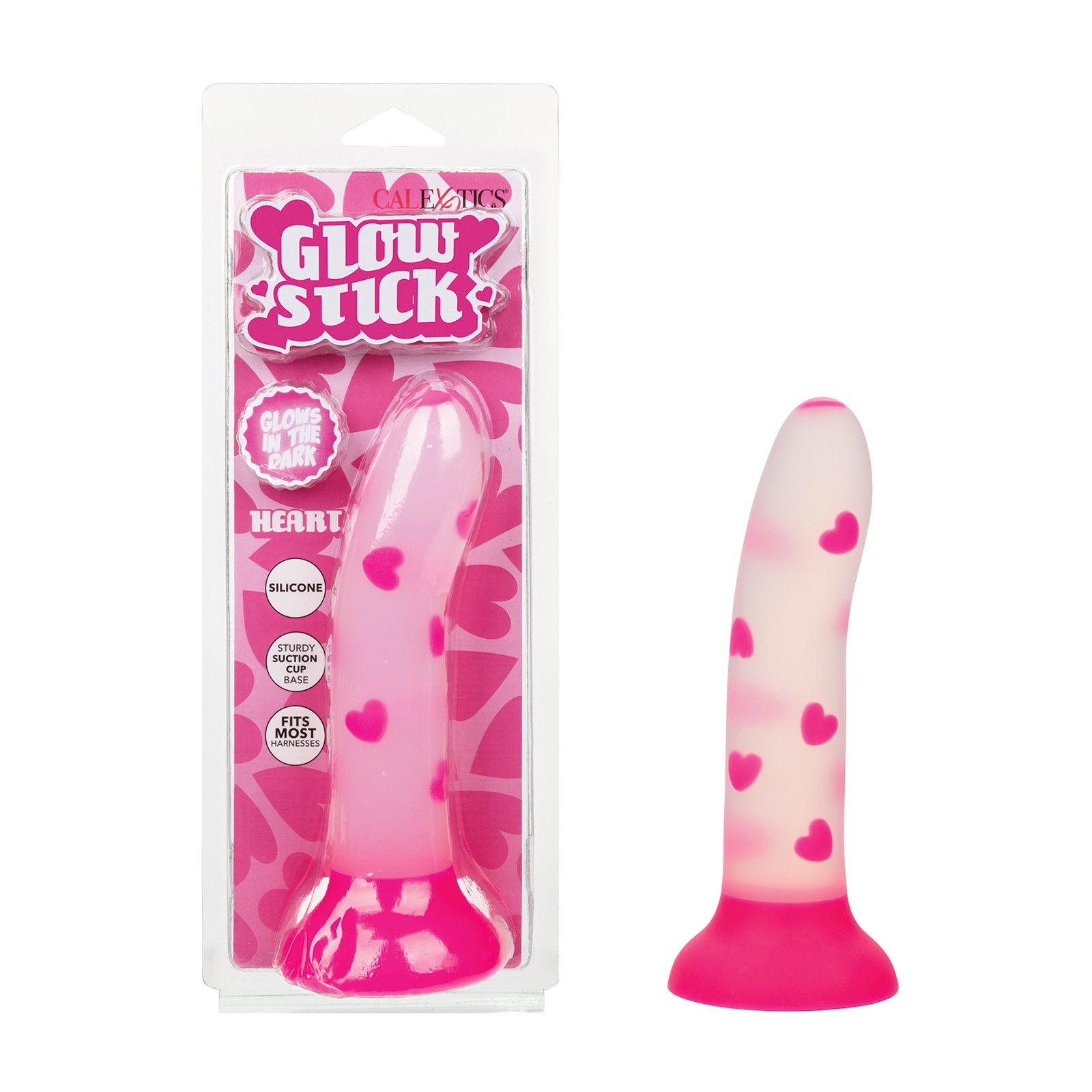 Dildo Glow Stick Heart Rosa