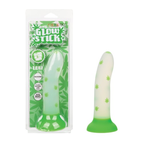 Dildo Hoja Brillante que Brilla en la Oscuridad