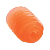 Pop Sock Ribbed Masturbator Orange