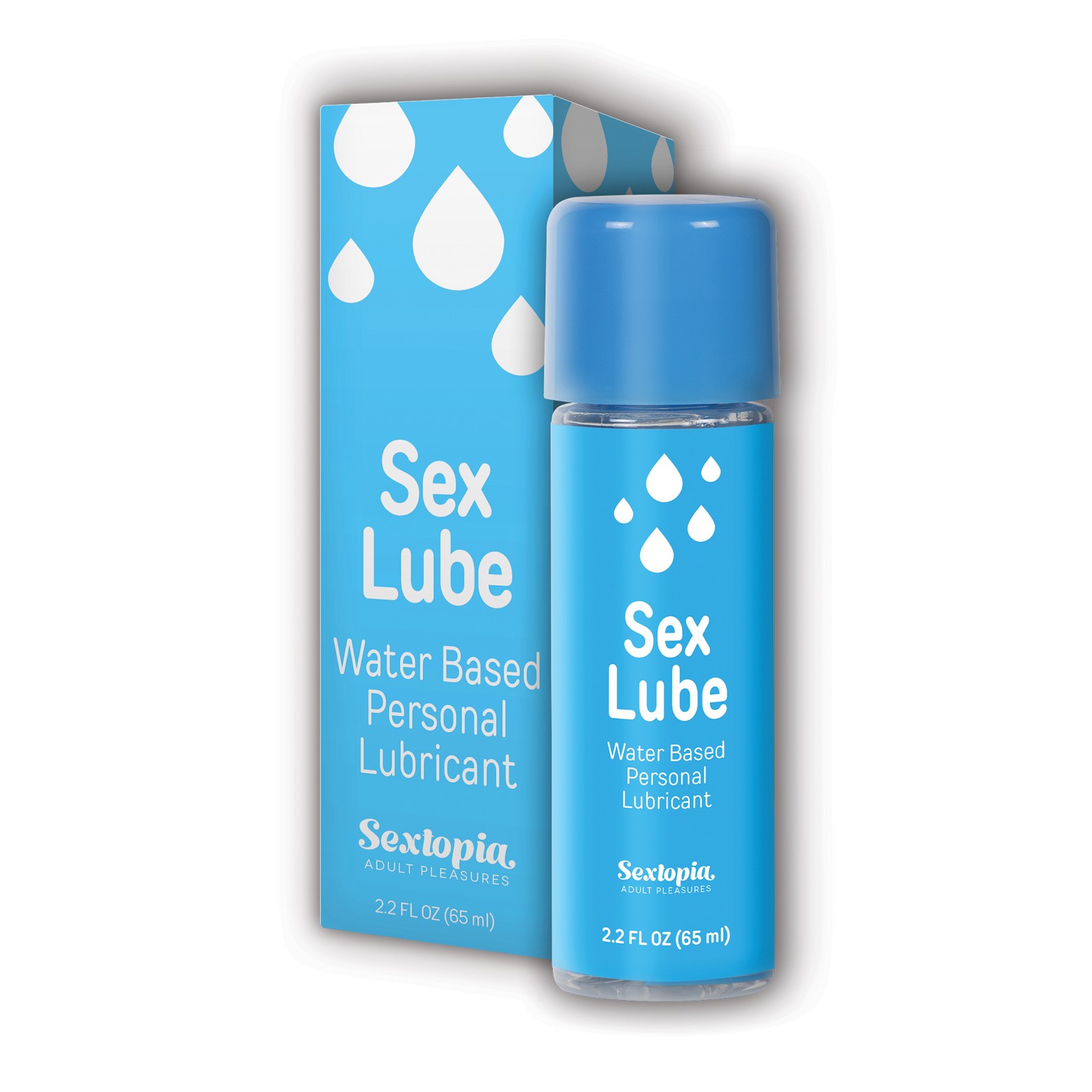 Lubricante Personal a Base de Agua Sextopia Botella de 2.2 oz