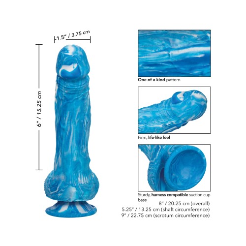 Twisted Love Silicone Dong Blue