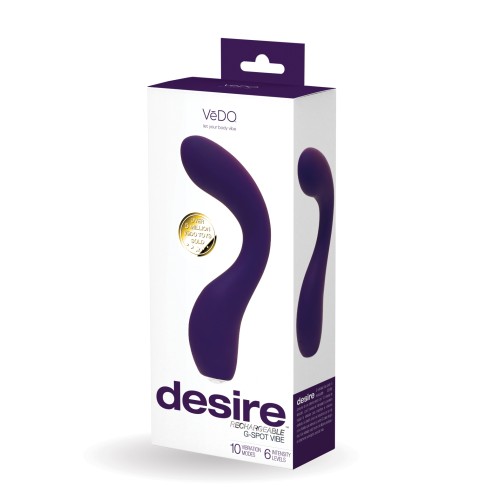 Vibrador Recargable G-Spot VeDo Desire