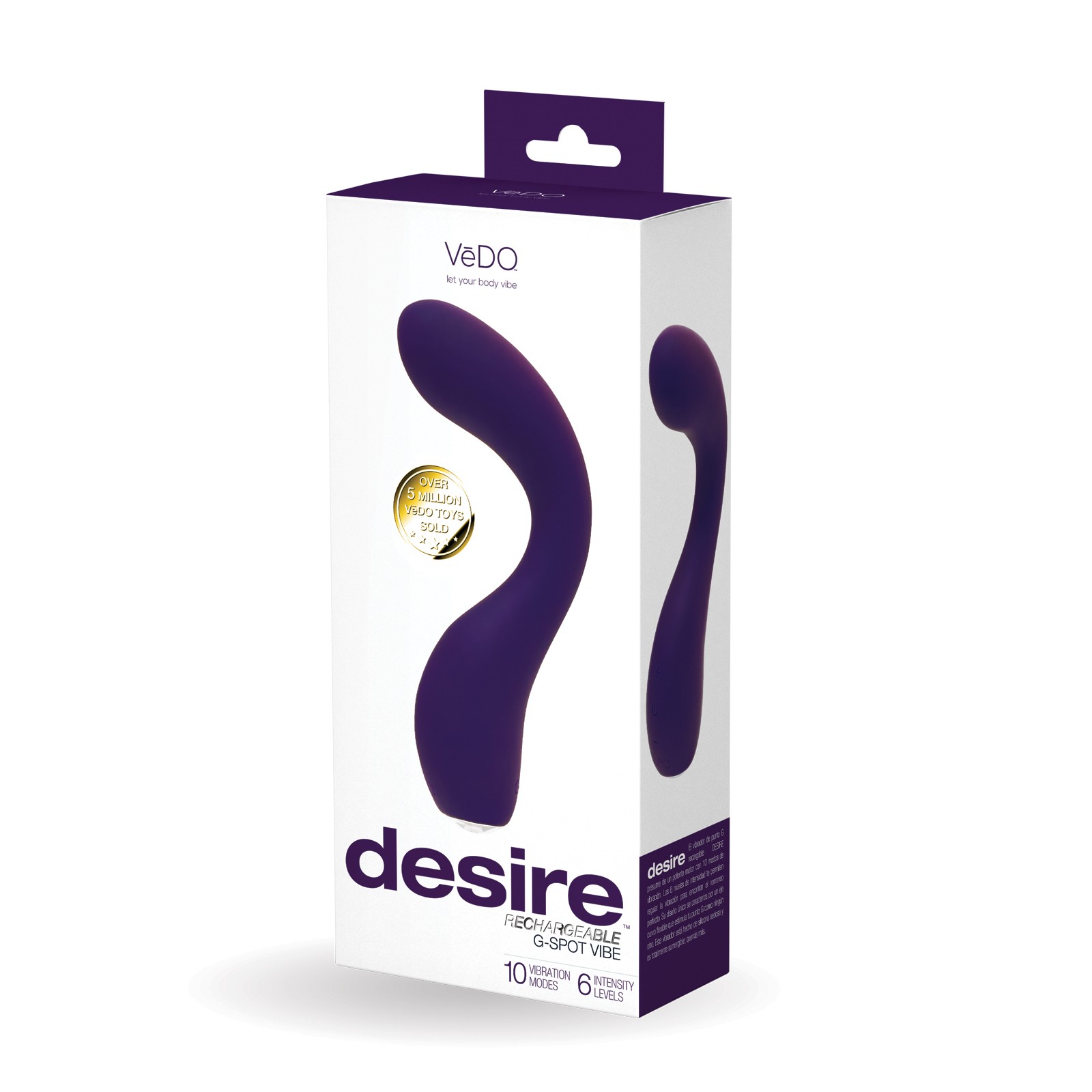 Vibrador Recargable G-Spot VeDo Desire