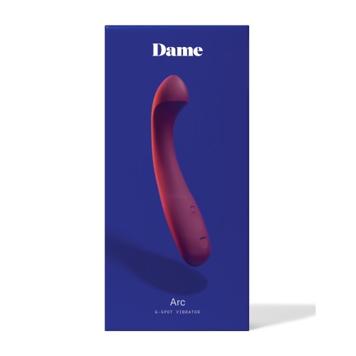 Dame Arc G-Spot Vibrator - Plum for Intense Pleasure