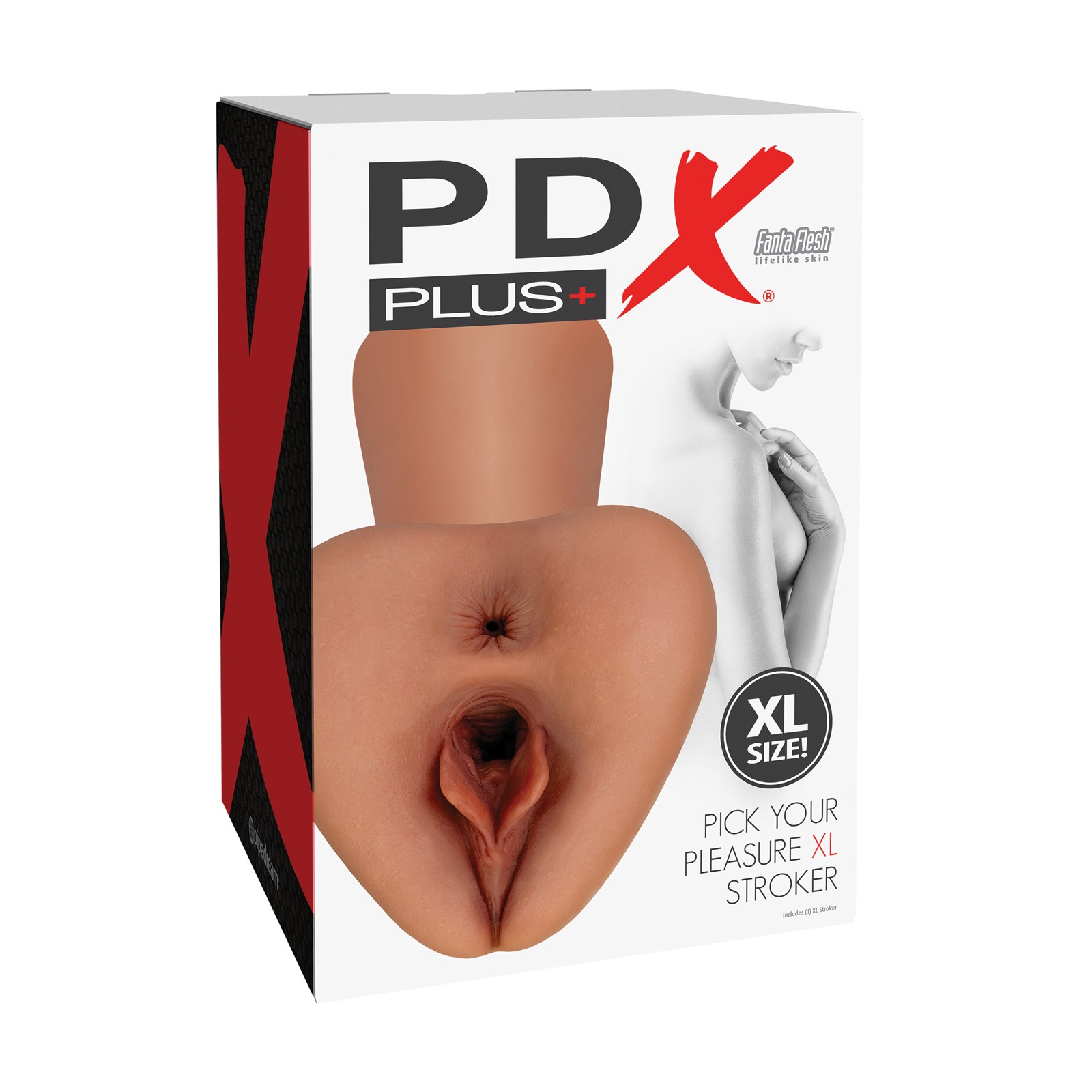 PDX Plus Pick Your Pleasure Pussy Stroker XL Brown