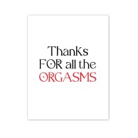 Orgasmic Greeting Card - Cheeky Thank You